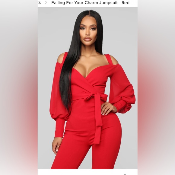 Sexy red jumpsuit - Picture 9 of 9